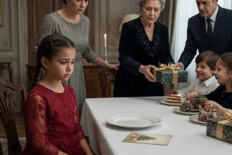 Em plena ceia de Natal, a minha própria mãe negou a sobremesa à minha filha adotiva à frente de todos: “Não servi bolo a ela porque não é minha neta de verdade”. Ela não fazia ideia de que eu levava uma caixa misteriosa do meu avô, pronta para desmascará-la.