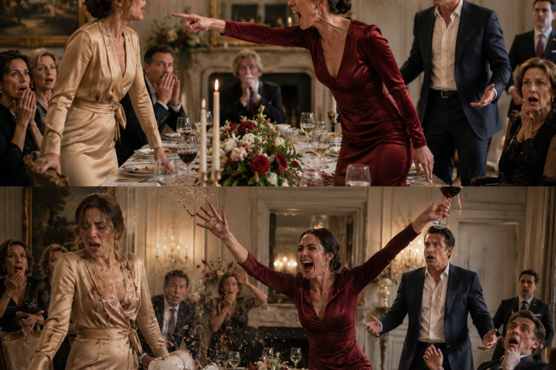 Lors d’un dîner, l’assistante de son mari l’a giflée en la traitant de femme sans classe — alors elle lui a rendu la gifle. Mais son mari a paniqué, car il savait exactement ce qu’elle contrôlait.
