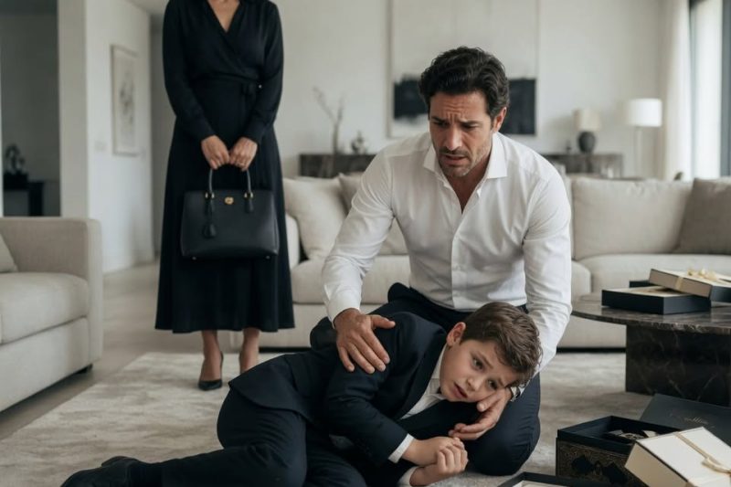 Ele voltou de uma viagem de negócios milionária e percebeu que seu filho de 7 anos não o abraçava. “Se o menino parecer estranho, não faça drama”, advertiu sua ex-esposa. Ao tirar a camisa dele, descobriu o horror.