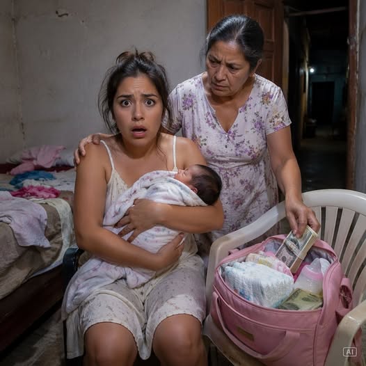 MA BELLE-MÈRE A GLISSÉ 120 000 PESOS DANS LE SAC À COUCHES ET M’A CHUCHOTÉ : « FUIS AVANT QU’IL DESCENDE » ; JE SUIS PARTIE AVEC MON BÉBÉ DE 8 MOIS BRÛLANT DE FIÈVRE, MAIS À L’AUBE, MON MARI M’ACCUISAIT DÉJÀ DE VOL — ET CETTE NUIT-LÀ, IL CACHait UN PIÈGE ENCORE PIRE 🍼💔⚖️