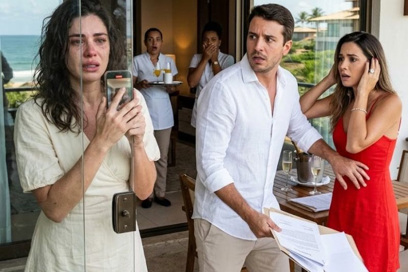 “Assina isso pelo nosso futuro”, pediu o marido diante dos convidados, fingindo romance depois de expulsar a esposa da lua de mel; ele só não imaginava que ela voltaria com fotos, áudios e a verdade sobre a amante usando as joias da família dela