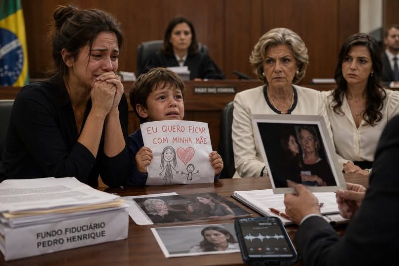 “Minha sogra dizia que eu era uma péssima mãe… até o dia em que meu filho chamou outra mulher de ‘mamãe’ diante do tribunal inteiro.”