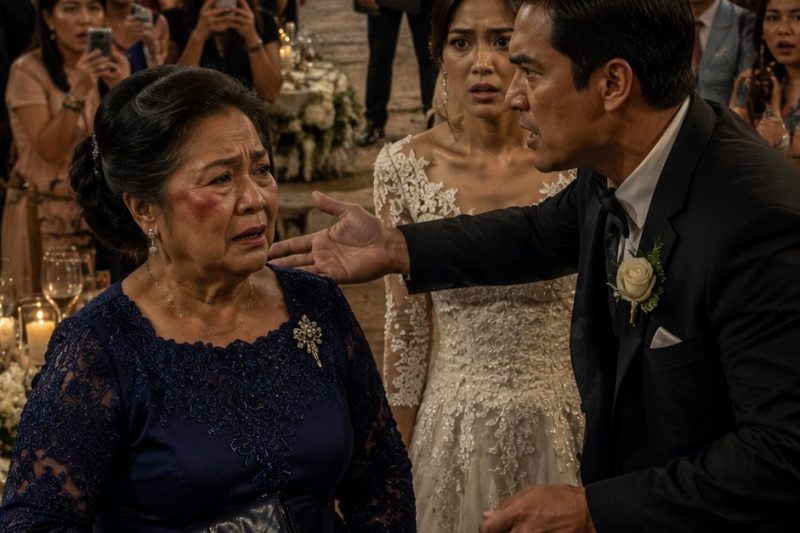  O TAPA DO MEU GENRO CALOU DUZENTAS PESSOAS NO MEIO DO CASAMENTO. MINHA FILHA FICOU BRANCA, MAS NÃO ME DEFENDEU. ELE QUERIA AS CHAVES DA FAZENDA NA FRENTE DE TODO MUNDO, COMO SE EU FOSSE UMA VELHA INÚTIL. EU SAÍ CAMBALEANDO, FIZ UMA LIGAÇÃO… E O SORRISO DELE MORREU QUANDO O PORTÃO SE ABRIU. 