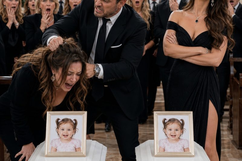 No funeral dos meus gêmeos, com seus pequenos caixões diante de mim, meu marido chegou ao lado da amante e sibilou: “Deus os levou porque sabia que tipo de mãe você era.” Quando implorei: “Por favor, fique quieto só hoje”, ele me deu um tapa, bateu minha cabeça contra um caixão e sussurrou: “Fale de novo, e você vai se juntar a eles.” Então os detetives entraram com imagens de trânsito provando que eles haviam armado o acidente pelo dinheiro do seguro — e os prenderam ao lado dos túmulos dos nossos filhos.