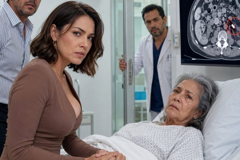 Levei minha mãe de 76 anos ao hospital mesmo quando meu marido zombou dizendo “Ela só está fazendo cena”, mas quando a tomografia mostrou uma cápsula metálica dentro do corpo dela, ele ficou pálido… e eu desliguei meu medo para descobrir o que ele realmente escondia 😢🏥