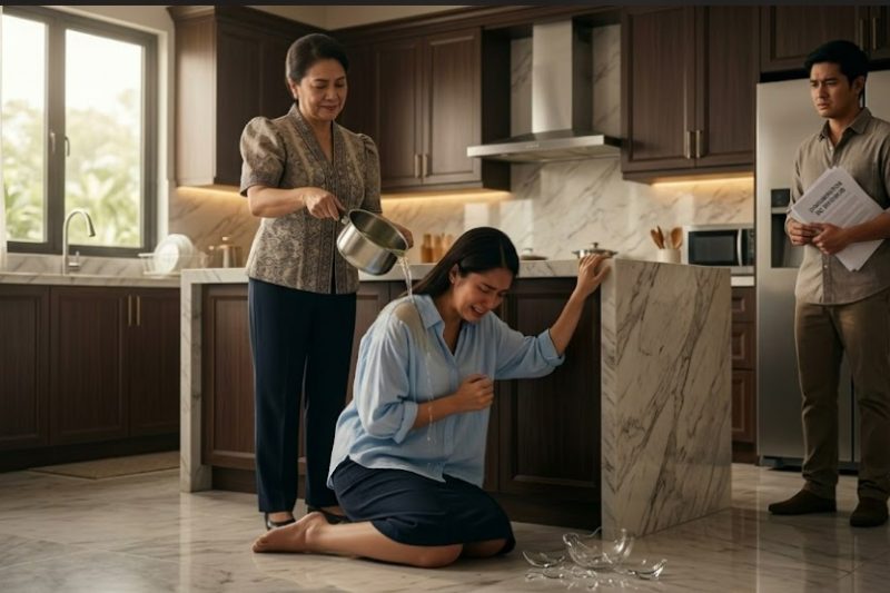 “Ibuhos mo na. Kapag napaso ang mukha niya, baka sa wakas matuto siyang sumunod.”