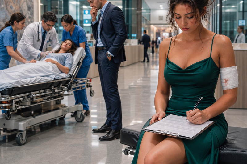 O amor de infância do meu marido e eu fomos retiradas do mesmo acidente, mas ele passou correndo pelo meu corpo ensanguentado para carregá-la até a ambulância. Com as mãos trêmulas, assinei sozinha o consentimento da minha cirurgia. Horas depois, ele invadiu o hospital. “Onde está minha esposa?” O médico olhou para ele com frieza. “Viva — e acordada. Mas ela me pediu para lhe dizer que o divórcio foi protocolado, suas contas estão congeladas e ela nunca mais quer ver você.”
