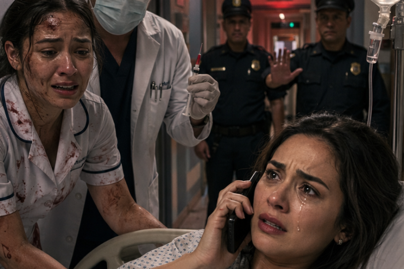 🚨 Mi esposo había firmado una autorización para sacar a nuestro bebé del hospital y hacerlo desaparecer. La enfermera que intentó advertirme tenía sangre en el uniforme y apenas podía sostenerse en pie. Afuera, el médico comprado por Sebastián golpeaba la puerta mientras dos guardias bloqueaban el pasillo. Yo seguía débil, conectada al suero, pero sólo necesité una llamada para cerrar todo el hospital. Lo que Sebastián no sabía era que acababa de declarar la guerra dentro de un edificio que también me pertenecía… 👑