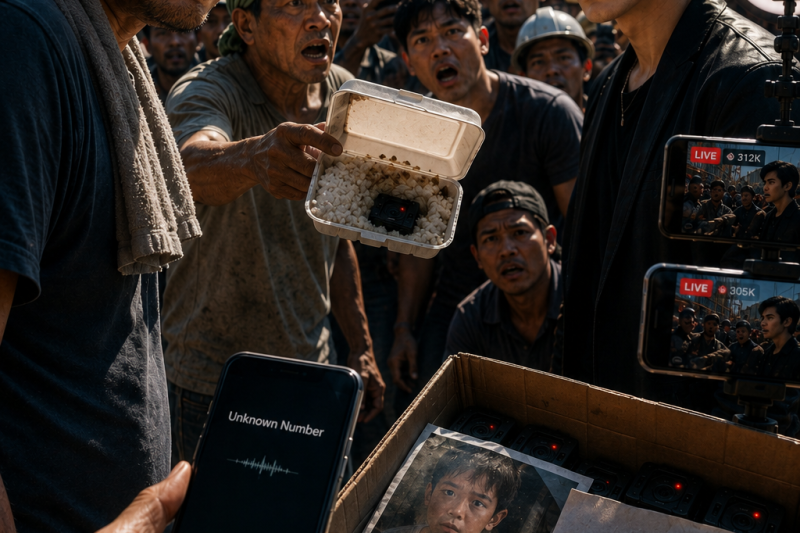 PART 2: 🔥 Tatlong taon ko silang pinakain kahit utang ang bayad—pero sa isang tanghali, itinaboy nila ako na parang kriminal. Isang sikat na TikToker ang nagbenta ng ₱50 na lunch box, habang ₱100 ang akin, kaya tinawag nila akong gahaman at ipinahiya sa buong internet. Kinagabihan, pati bahay ko’y pinagbantaang sunugin. Pero pagsapit ng hatinggabi, isang tawag mula sa construction site ang naglantad na hindi pala pagkain ang tunay na pakay ng influencer… 🔥
