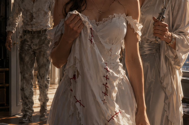 PARTE 3 ✂️ Minha mãe picotou meu vestido de formatura e disse que eu era a vergonha da família. Depois tentou me impedir de subir ao palco, porque sabia que uma única frase do meu discurso poderia destruí-la. Naquela noite, centenas de pessoas veriam a mãe perfeita perder a máscara. Eu achei que ela só quisesse controlar meu futuro. Até meu avô se levantar no meio do auditório e perguntar onde ela havia escondido o dinheiro deixado em meu nome. ⚠️