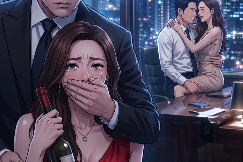 NAG-TEXT ANG ASAWA KO: “HAPPY ANNIVERSARY, BAE. STUCK AKO SA TRABAHO.” PERO NASA OPISINA NA NIYA AKO AT PINAPANOOD SIYANG MAY KAHALIKANG IBA. BIGLANG MAY BUMULONG SA LIKOD KO: “WAG KANG MAINGAY. MAGSISIMULA NA ANG TUNAY NA PALABAS.”