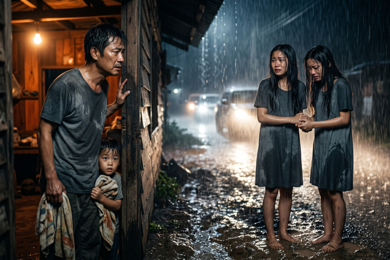 Isang mahirap na lalaki ang nag-alok ng matutuluyan sa dalawang kambal na dalagita sa gitna ng malakas na ulan, ngunit hindi niya kailanman inakala na ang simpleng kabutihang iyon ay magbabago ng kanyang buhay magpakailanman…
