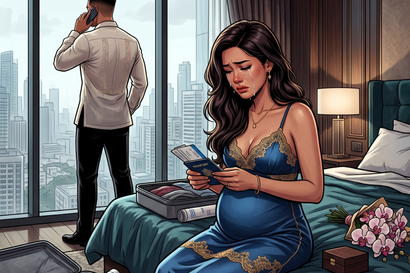 Tatlong buwan na akong buntis, akala ko mamahalin na ako… hanggang sa mahinahon siyang nag-book ng biyahe para sa ibang babae – sa harap ko mismo.
