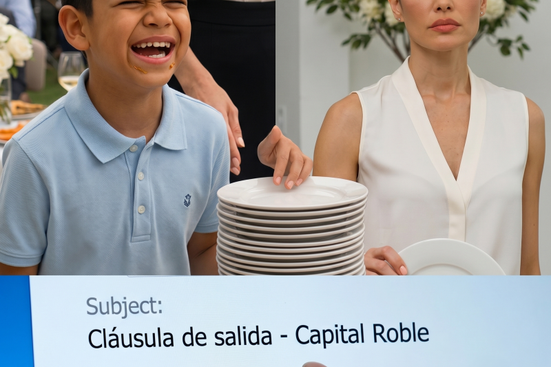 Mi sobrino me cerró el paso frente al buffet familiar y dijo “los arrimados comen al final”; todos se rieron, pero nadie sabía que yo era la inversionista secreta que sostenía su empresa al borde del colapso desde hacía años.