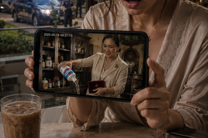 💎 HINDI ALAM NG BIYENAN KO NA MAY MGA CAMERA SA BAHAY-BAKASYUNAN NG LOLA KO. KAYA NGUMITI SIYA HABANG BINUBUHUSAN NG CLOROX ANG AMING APARADOR NG PAGKAIN. KAYA TAHIMIK NIYANG ISINILID SA COAT ANG KAHON NG ALAHAS NI LOLA. AT KAYA NANG TUMAWAG ANG PULIS SA ASAWA KO, ISA LANG ANG SINABI KO: “PANUORIN MO MUNA ANG VIDEO BAGO MO AKO KAMPIHAN.” 💎
