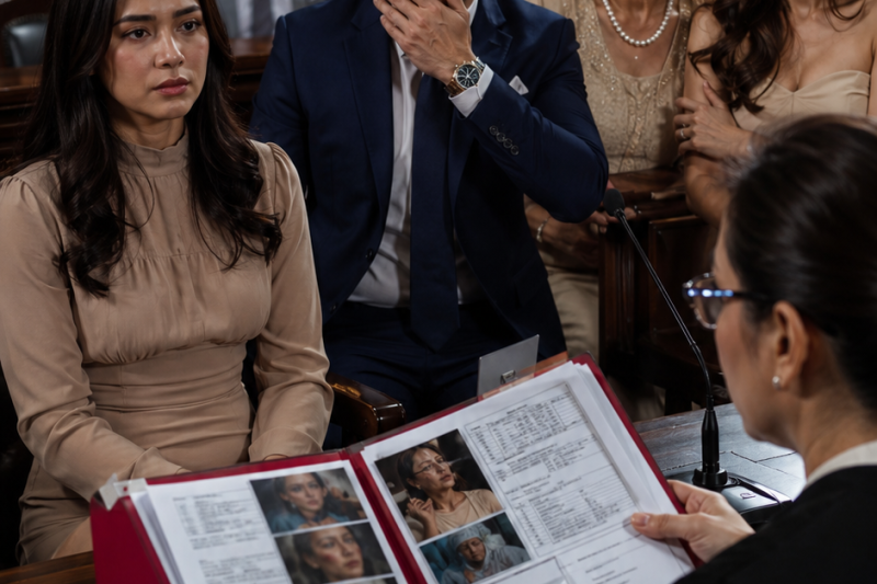 ⚖️ MEU MARIDO ME ESPANCAVA COMO SE AQUILO FOSSE UM JOGO PARTICULAR. QUANDO ENJOOU DE ME VER CHORAR, PEDIU O DIVÓRCIO E ME JOGOU NA RUA. NO DIA DA AUDIÊNCIA, ELE ENTROU SORRINDO, CERTO DE QUE EU ESTAVA DESTRUÍDA. MAS QUANDO A JUÍZA ABRIU A PASTA VERMELHA, DANIEL HALE PAROU DE RESPIRAR. ⚖️