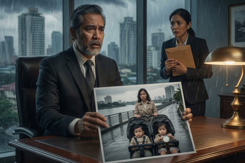 Matapos ang Tatlong Taong Katahimikan, Ipinahanap ng Isang CEO ang Dating Asawang Iniwan Niya—Ngunit Nang Dumating ang Larawan ng Kambal sa Iloilo, Isang Batang Babae ang May Hawak na Lumang Relo Niya, at Isang Lalaki ang Sumagot: “Asawa ko siya.”