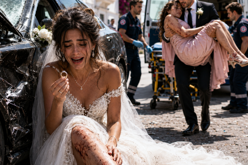 No dia do meu casamento, meu noivo carregou a amante dele até a ambulância e me deixou sangrando com o vestido branco. Quando a mãe dele disse: “Não faça drama, ela é frágil”, tirei o anel, guardei os 7 pontos do hospital como prova e liguei para uma advogada…