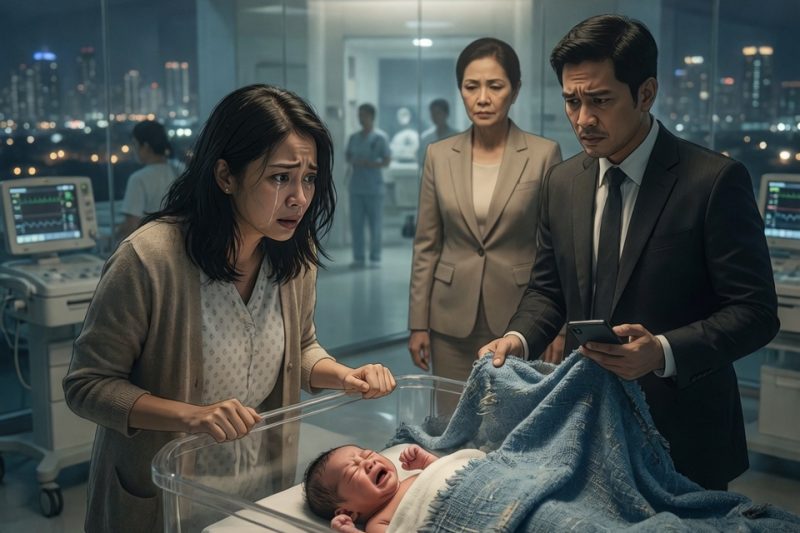 Nang marinig ni Lena ang biyenan niyang bumulong, “Huwag nang iligtas ang batang iyan,” habang nanginginig sa oxygen tent ang kanyang bagong silang na anak, akala niya galit lamang iyon—hanggang makita niya sa kumot ng sanggol ang pulbos na konektado sa lihim na libingan ng pamilya Alcantara