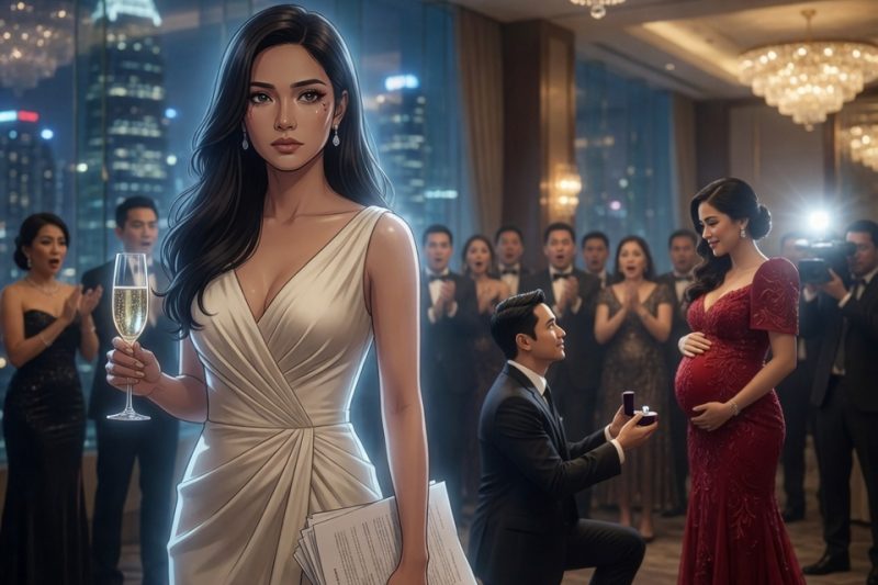 Sa gabi ng aming engagement sa Makati, lumuhod ang lalaking iniligtas ko mula sa pagkabangkarote—pero sa harap ng ibang babae; habang pinapalakpakan sila ng media, tahimik kong pinirmahan ang dokumentong magbabalik sa akin ng bawat pisong ninakaw nila at bubuksan ang lihim na sisira sa kanilang imperyo