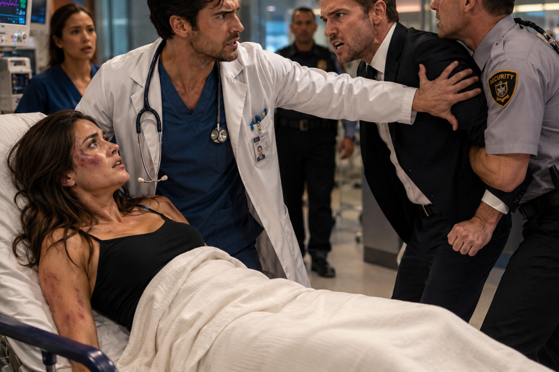 Meu marido me espancou até me deixar inconsciente. Depois me levou ao hospital e fingiu ser o marido preocupado: “Ela escorregou no banho”, disse. Mas, quando o chefe da emergência entrou, ficou gelado. Era meu irmão mais velho… e, ao ver meus hematomas, ordenou que chamassem a polícia.