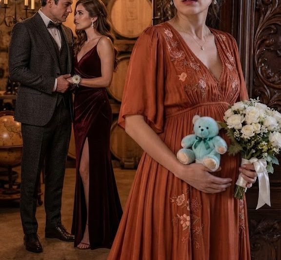 Minutos antes de entrar no altar, escondi o batimento do meu bebê dentro de um ursinho azul e ouvi meu noivo dizer à minha própria irmã: **“Casa primeiro, depois tiramos tudo dela.”**  Caminhei naquela tarde do mesmo jeito, mas não para me casar.