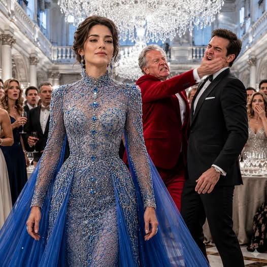 O meu marido chegou à gala da elite de braço dado com a amante e sussurrou-me: “Fica tranquila, não estragues a minha noite.” Eu apenas pousei a taça sobre a mesa, abri a minha mala diante de 200 convidados e, minutos depois, o próprio pai dele deu-lhe uma bofetada que ninguém ainda conseguia compreender.