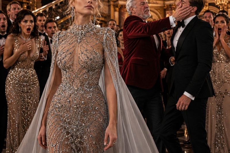 Meu marido chegou à gala com a amante e me mandou ficar calada… mas, quando abri minha bolsa diante de 200 convidados, o pai dele lhe deu um tapa