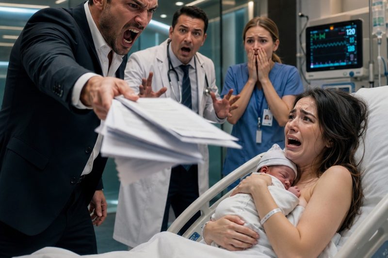Eu mal tinha segurado nossa recém-nascida quando meu marido entrou furioso, olhou para a pele incomumente escura dela e zombou: