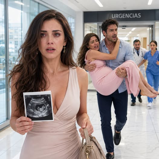 Com a ecografia das minhas 6 semanas de gravidez na mão, vi o meu marido entrar no hospital a carregar a amante ao colo e gritar: «A minha mulher está em trabalho de parto!» Não chorei. Deixei as minhas chaves ao lado de uns chinelos cor-de-rosa e liguei a um advogado, sem imaginar que as faturas dele escondiam algo muito pior.