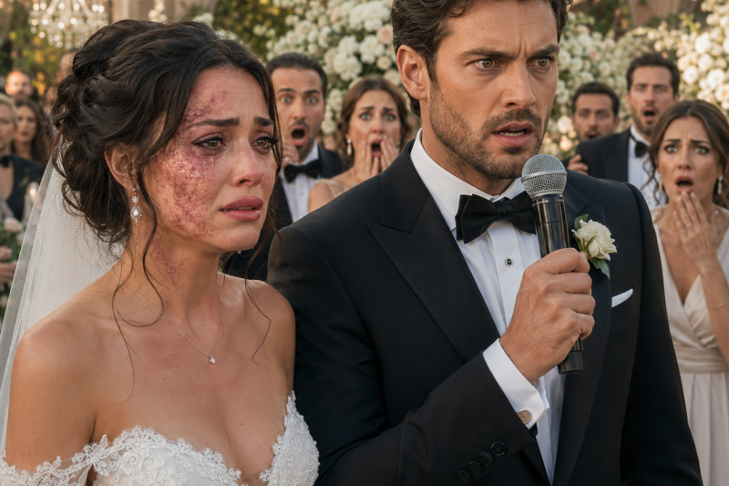 No meu casamento, os convidados riram do meu noivo. “Ele deve ser cego para se casar com uma mulher tão horrível, com cicatrizes cobrindo o rosto”, alguém zombou. Meu marido pegou o microfone com calma. “Eu não sou cego”, disse ele. “Essas cicatrizes vieram do incêndio em que ela entrou para salvar minha vida.” Então revelou que era dono da empresa que empregava metade da sala — e demitiu cada pessoa que havia zombado da mulher que sacrificou sua beleza por ele.
